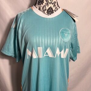 Messi 10 Inter Miami CF Soccer Jersey Men's Size M Teal Orange Authentic New